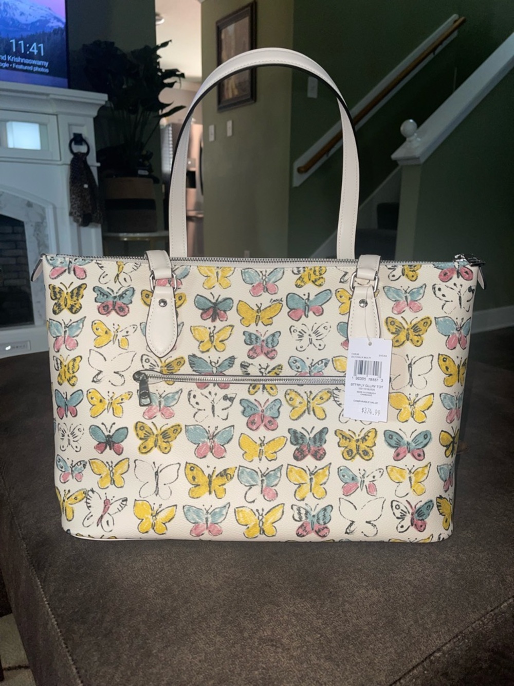 Coach Coach Gallery Tote With Butterflies Print Set - Picture 3 of 7